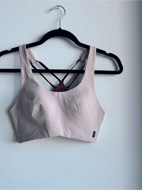 On Running Blush Pink Strappy Back Sports Bralette